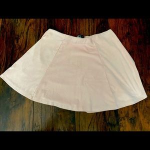 Light pink velvet skater skirt. Size medium.